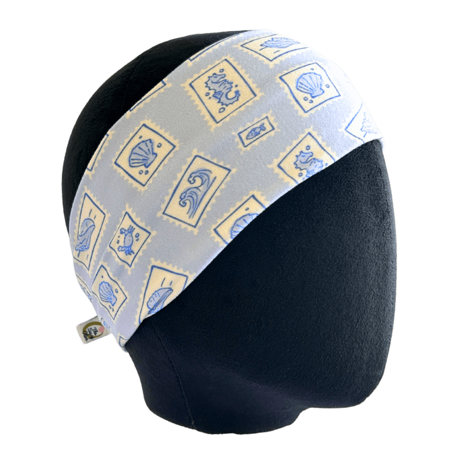 Nautical Stamps Stretch Headband - The Sassy Olive