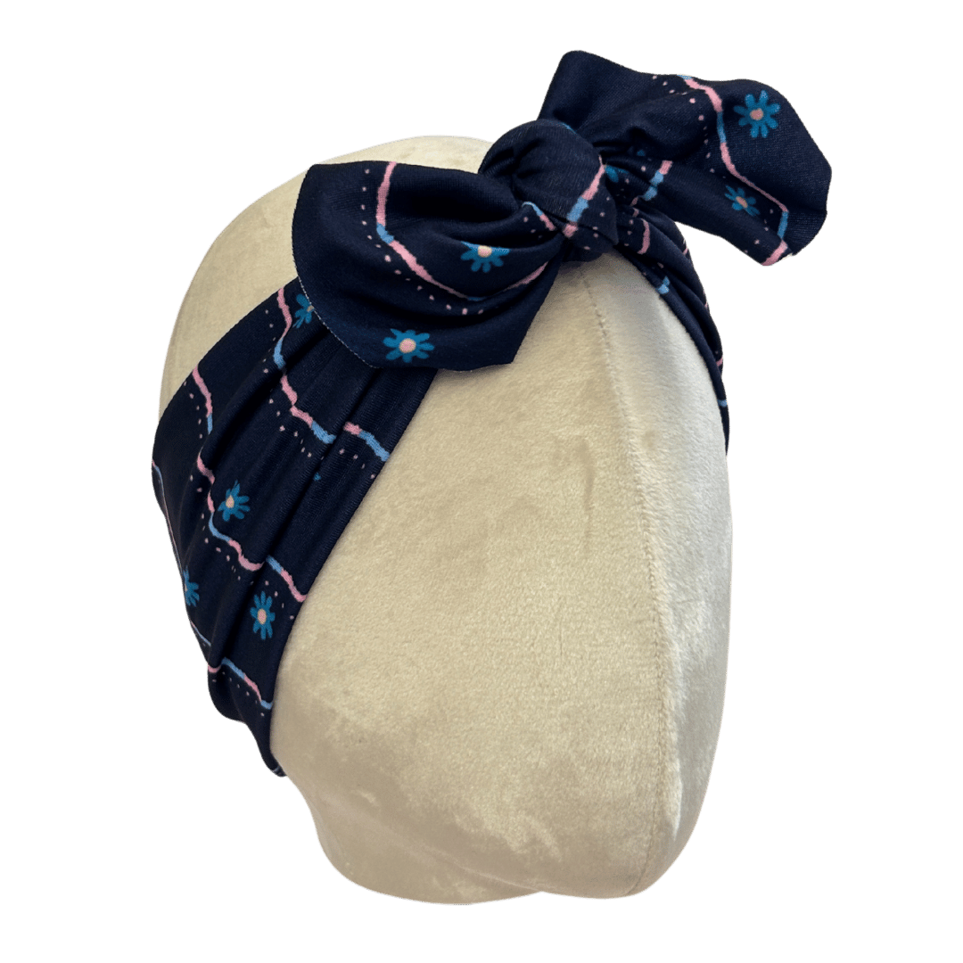 Ocean Breeze Daisies Top Knot Headband - The Sassy Olive