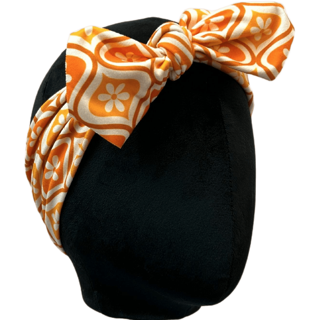 Orange Couch Top Knot Headband - The Sassy Olive