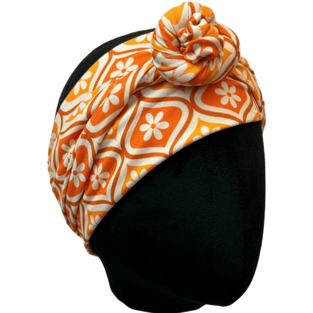 Orange Couch Wrap Headband - The Sassy Olive