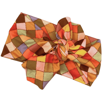 Patchwork Top Knot Headband - The Sassy Olive