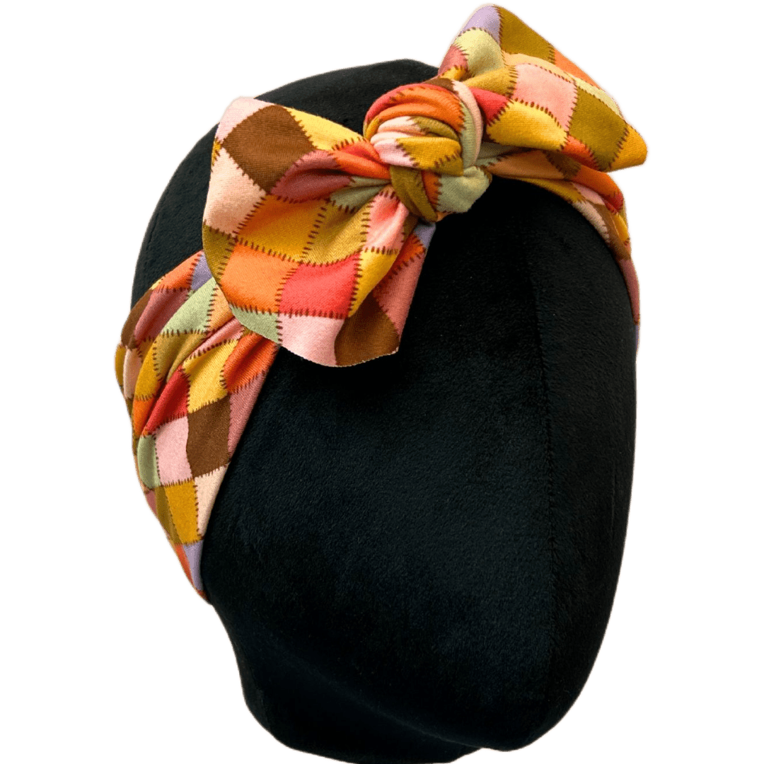Patchwork Top Knot Headband - The Sassy Olive