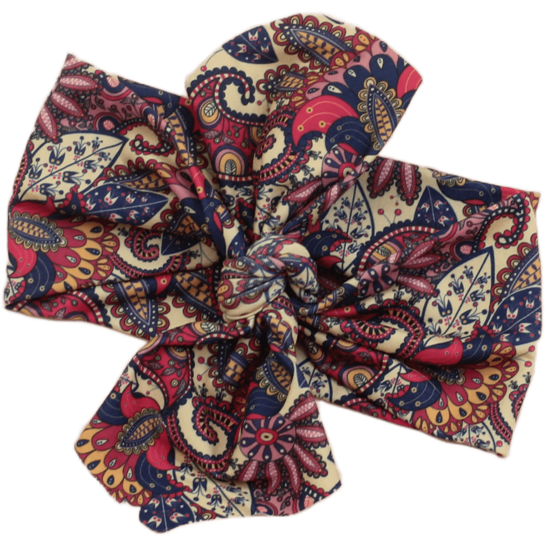 Pateast Paisley Top Knot Headband - The Sassy Olive