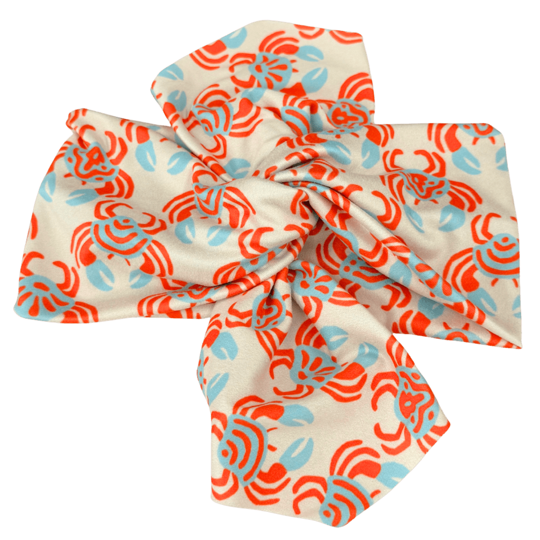 Patriotic Coastline Crab Top Knot Headband - The Sassy Olive