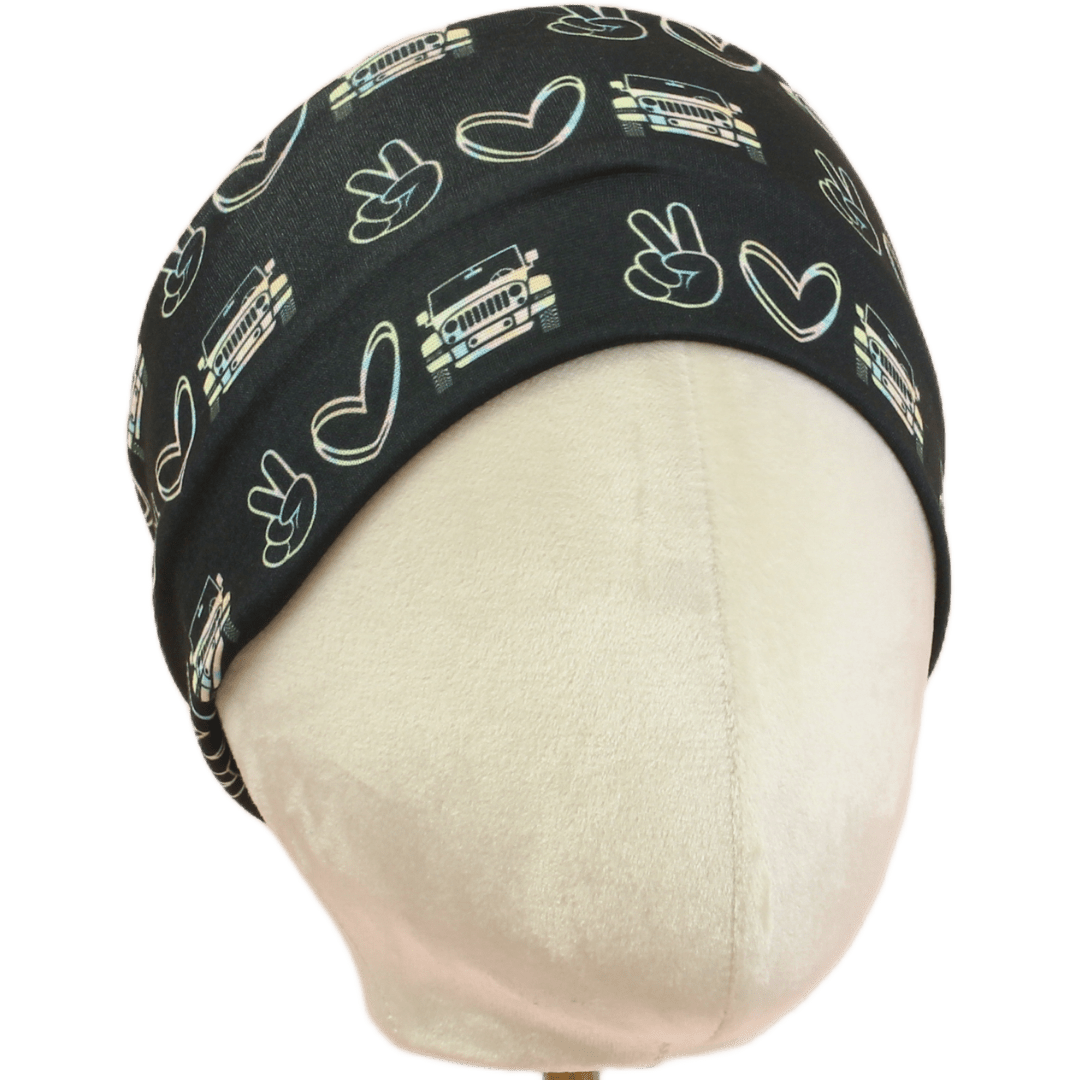 Peace Love Jeep Stretch Headband - The Sassy Olive