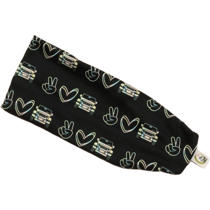 Peace Love Jeep Stretch Headband - The Sassy Olive