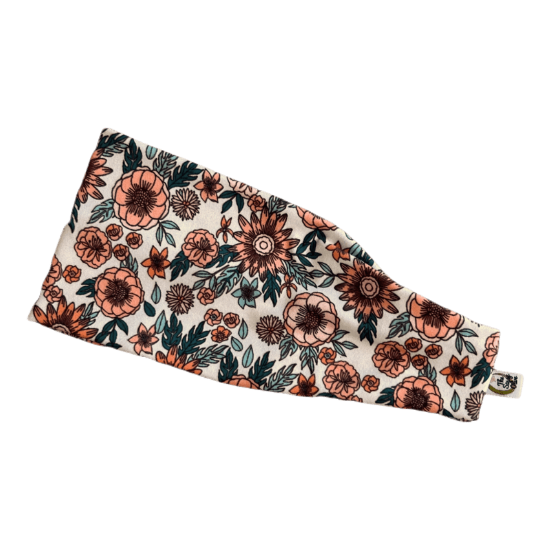 Peachy Garden Stretch Headband - The Sassy Olive