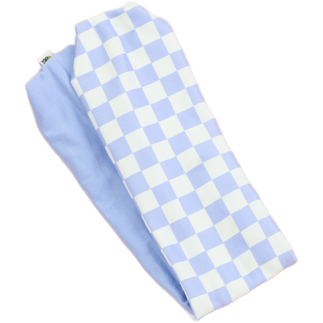 Periwinkle Checkered Twist Headband - The Sassy Olive