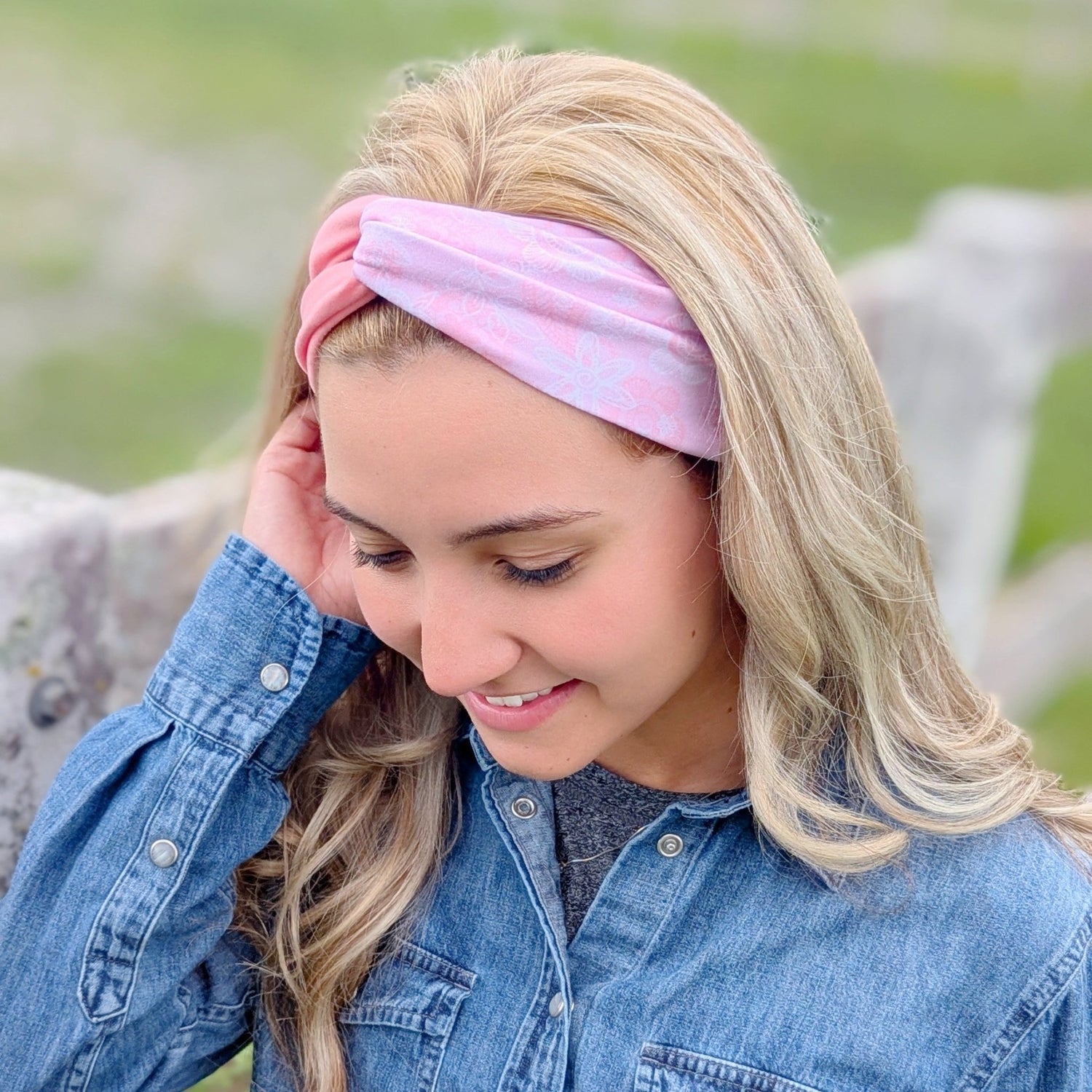 Petals &amp; Paisley Twist Headband - The Sassy Olive