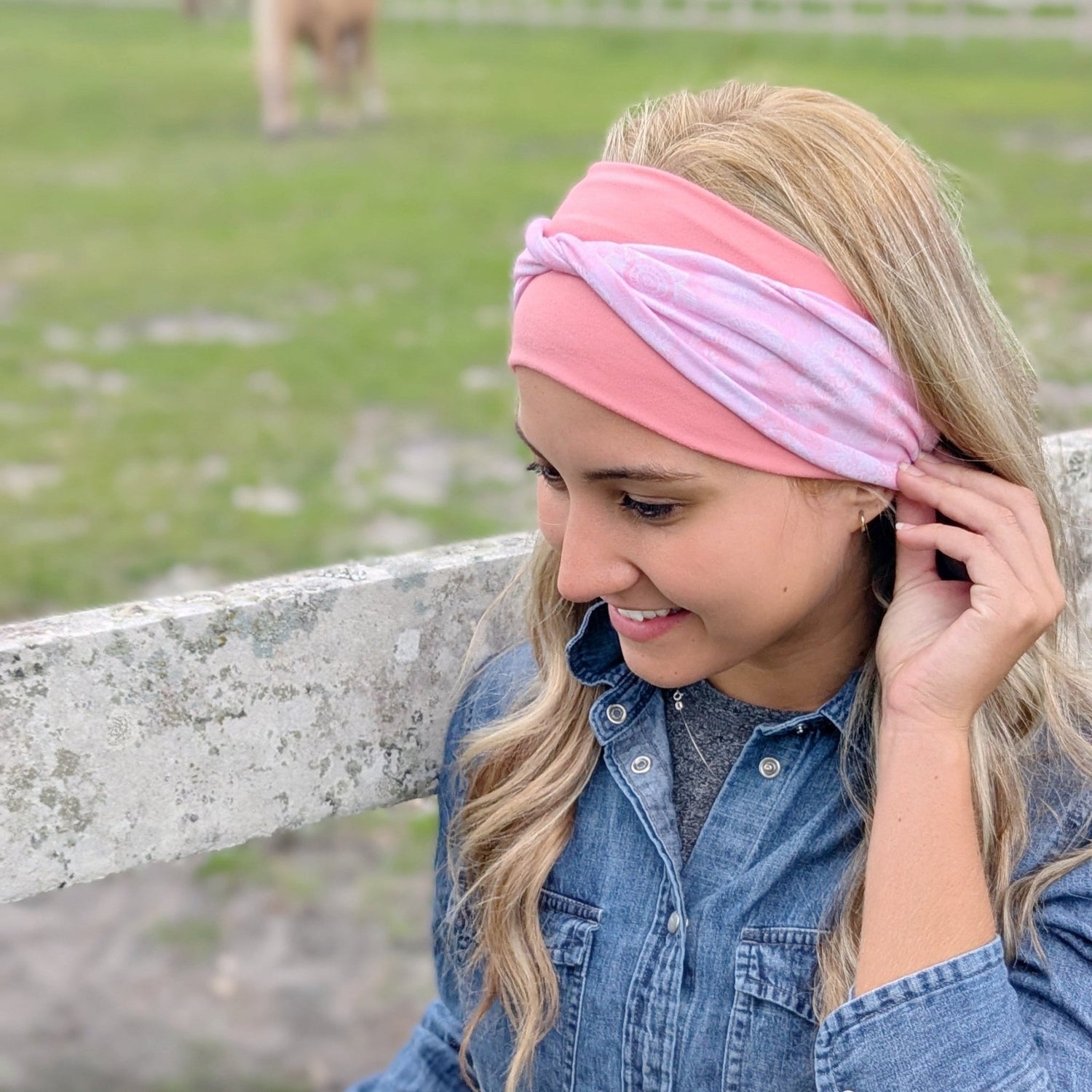 Petals &amp; Paisley Twist Headband - The Sassy Olive