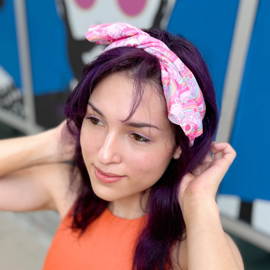 Pink Halloween Top Knot Headband - The Sassy Olive