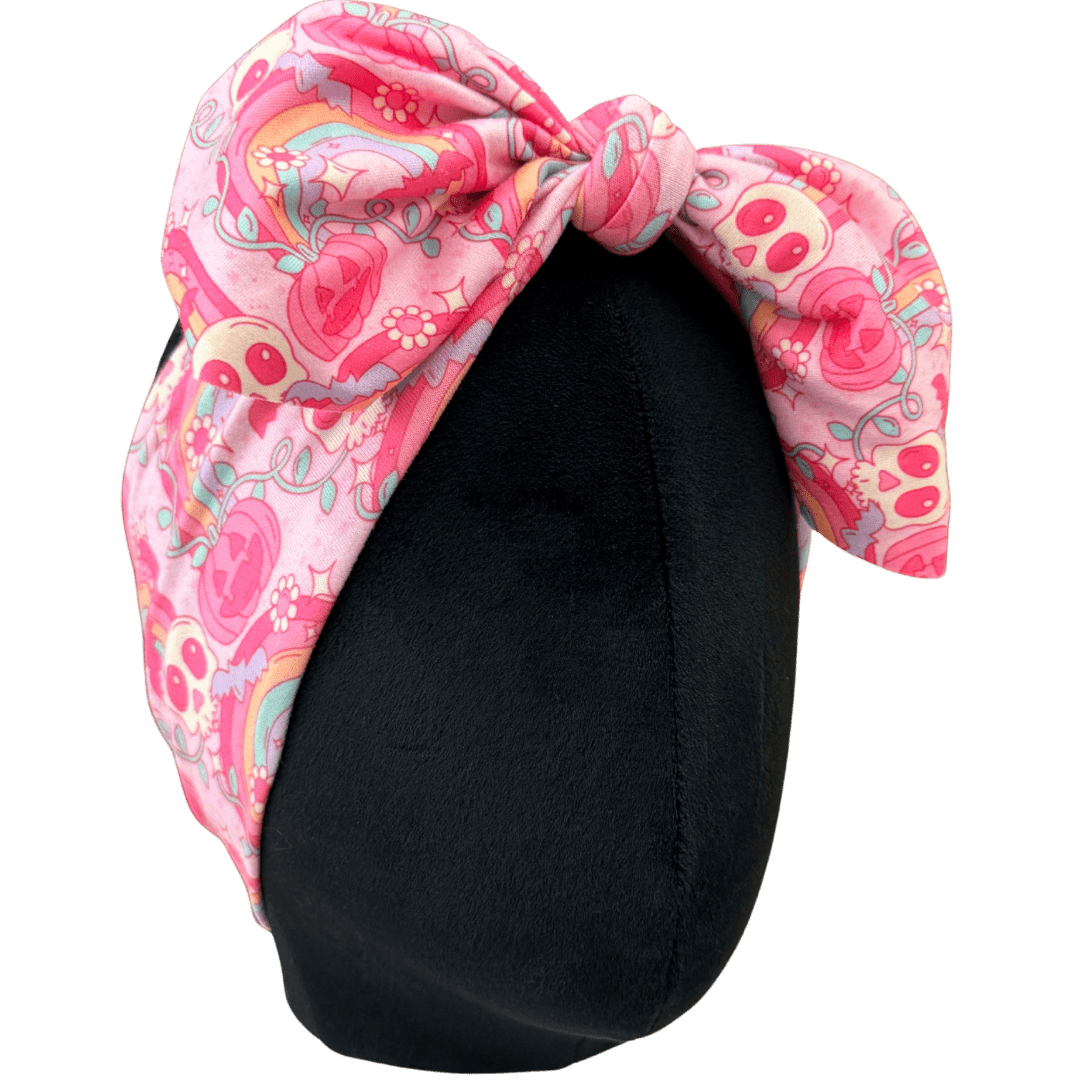 Pink Halloween Top Knot Headband - The Sassy Olive