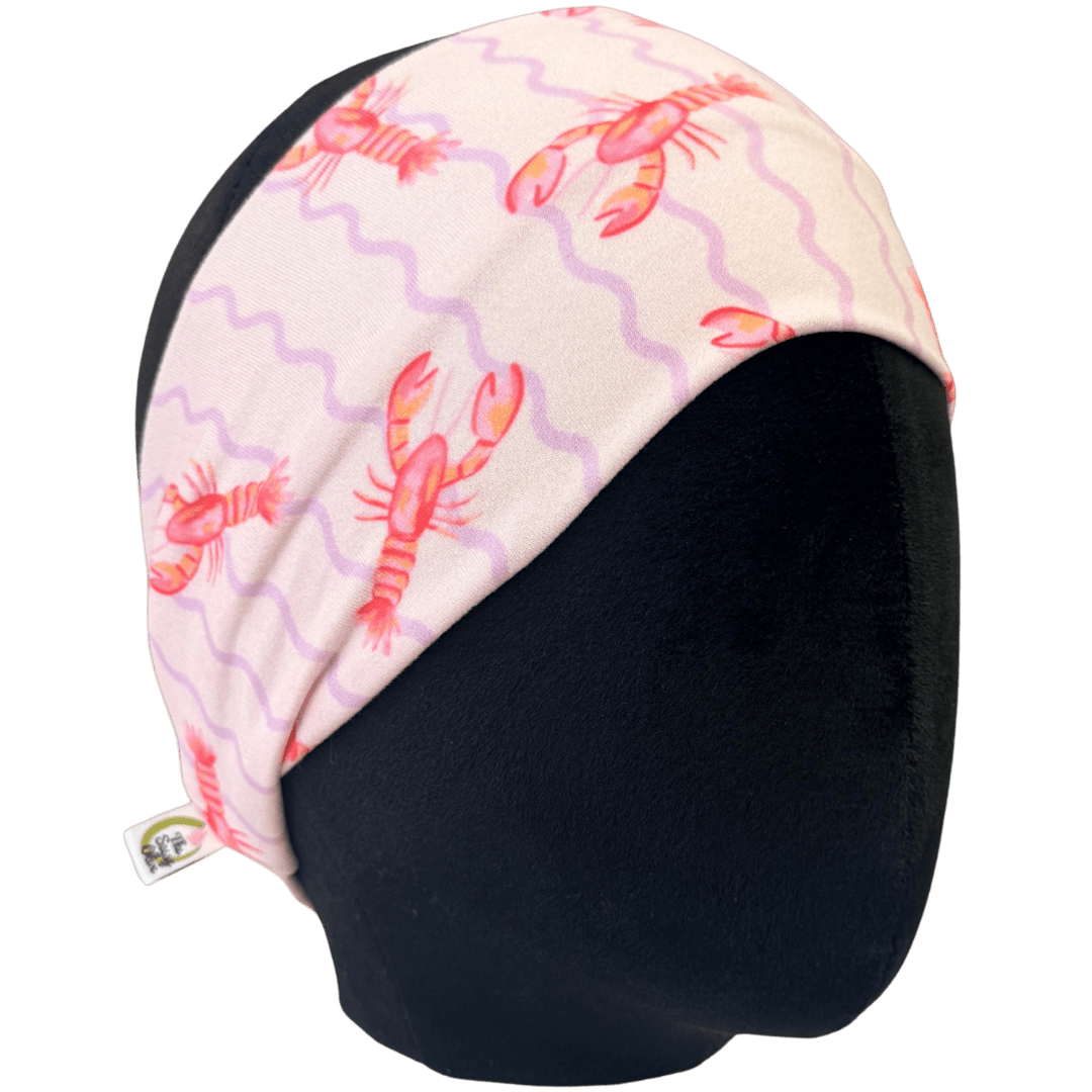 Pink Tide Lobster Stretch Headband - The Sassy Olive