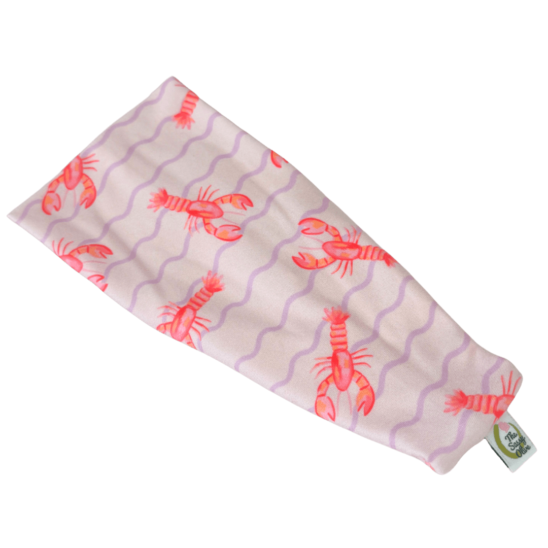 Pink Tide Lobster Stretch Headband - The Sassy Olive