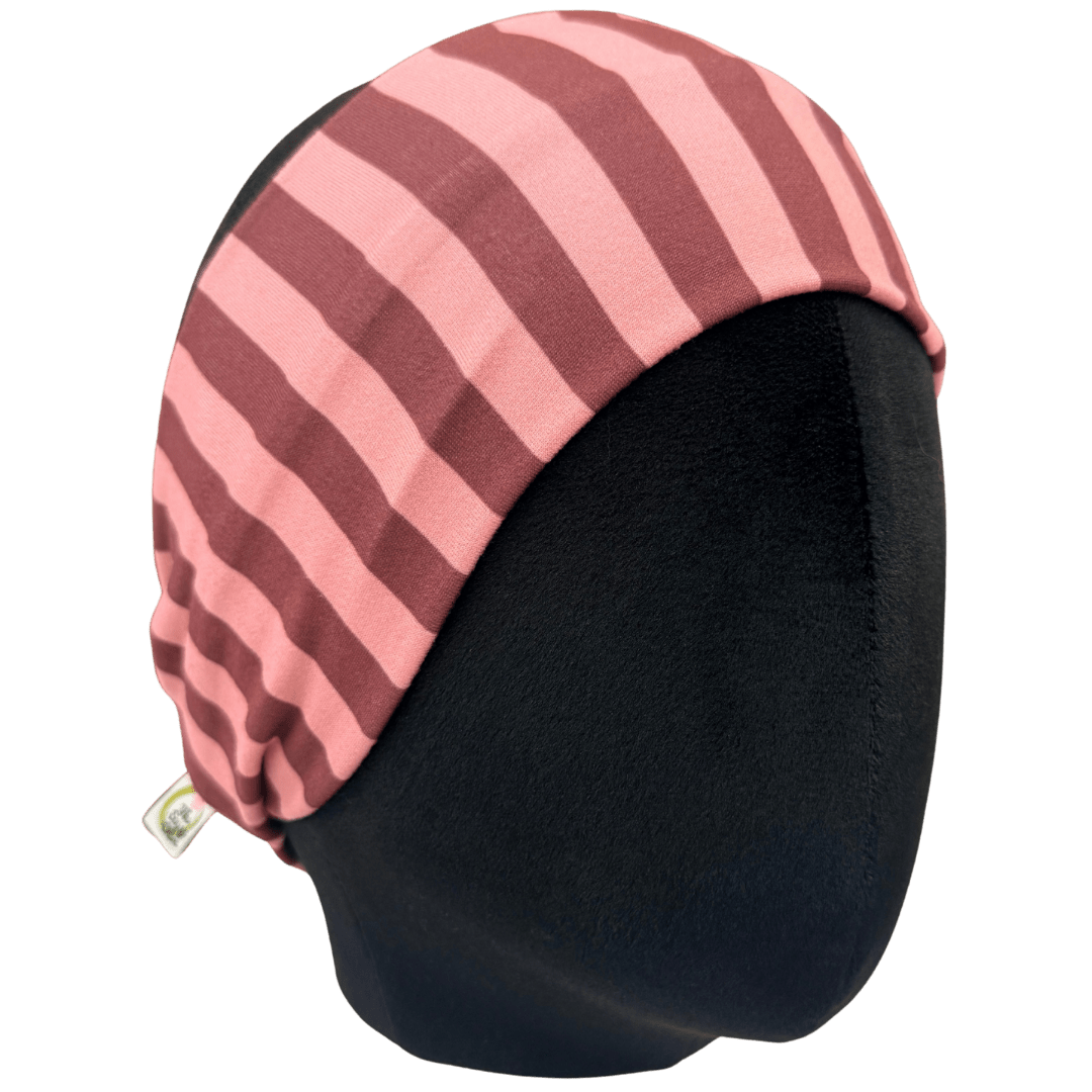 Plum Berry Stripes Stretch Headband - The Sassy Olive