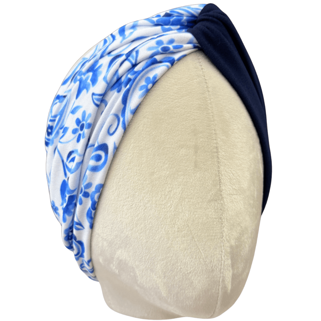 Porcelain Paisley Twist Headband - The Sassy Olive