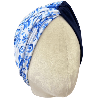 Porcelain Paisley Twist Headband - The Sassy Olive