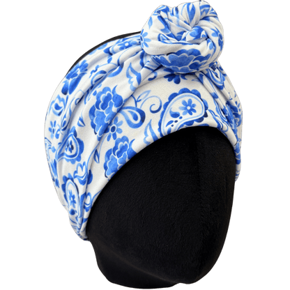 Porcelain Paisley Wrap Headband - The Sassy Olive