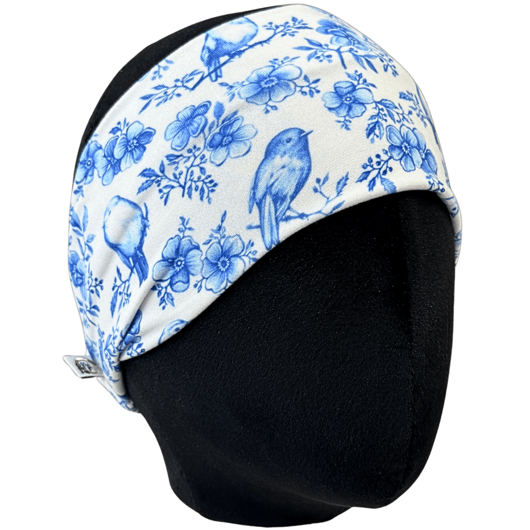 Porcelain Plate Robins Stretch Headband - The Sassy Olive
