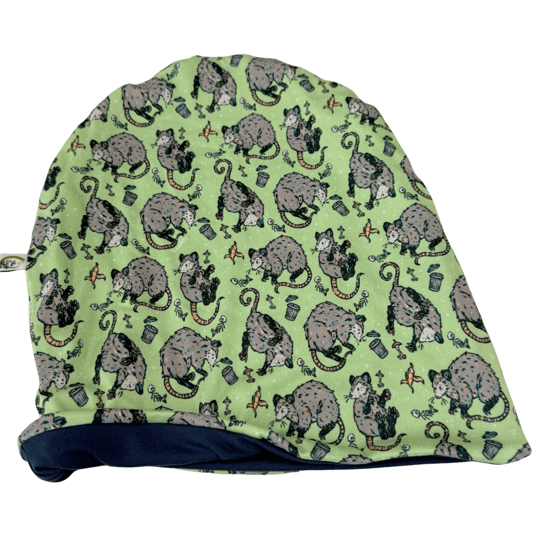 Possums by CloudKBD Slouchy Beanie - The Sassy Olive