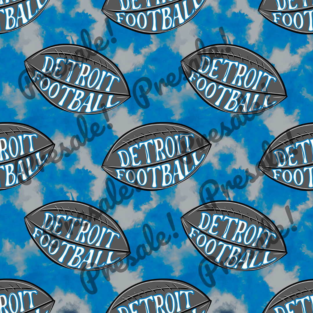 [PRE - SALE] Tie Dye Detroit Football Stretch Headband - The Sassy Olive