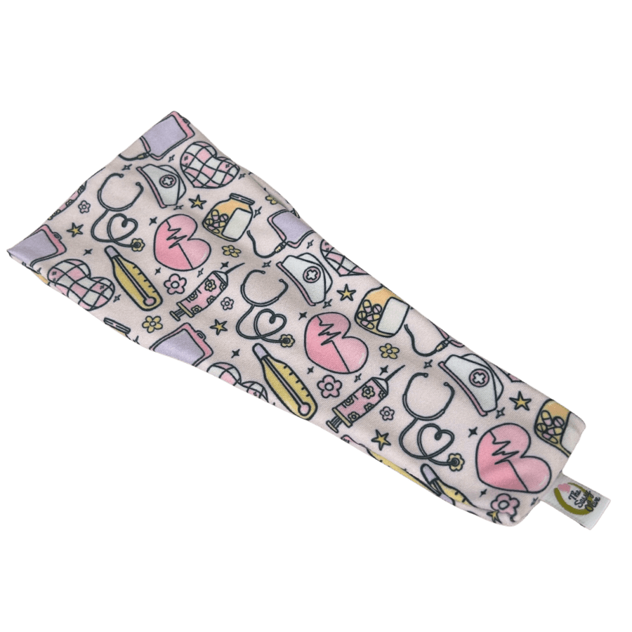 Pretty Pink Nurse Stretch Headband - The Sassy Olive