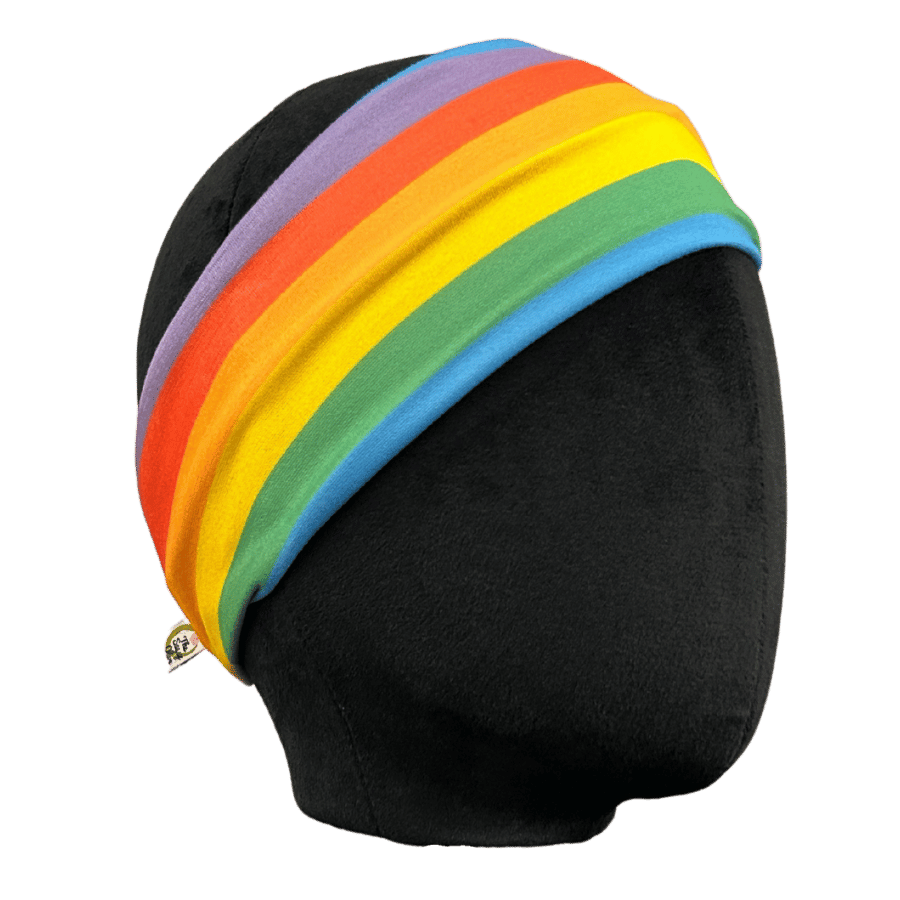 Pride Rainbow Stripes Stretch Headband - The Sassy Olive