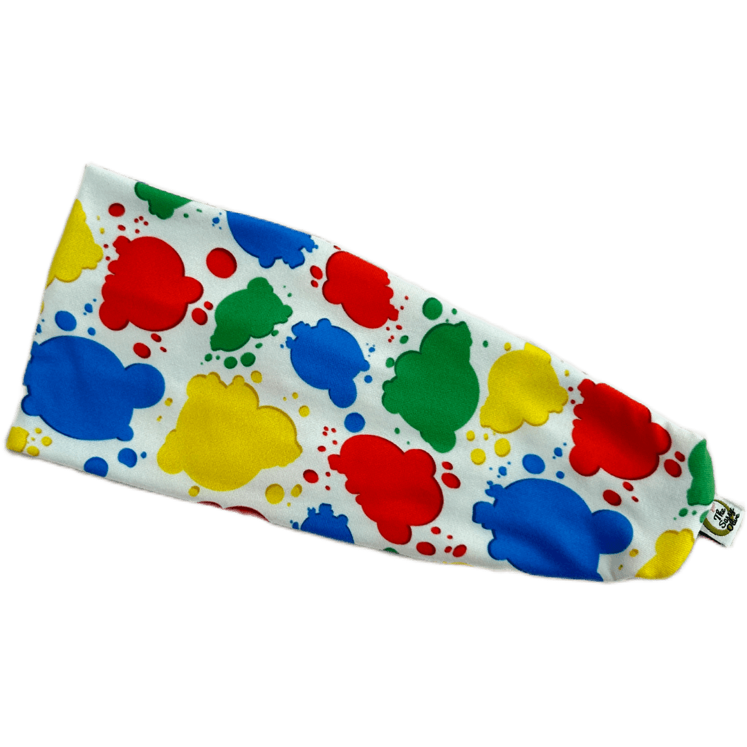 Primary Splatters Stretch Headband - The Sassy Olive