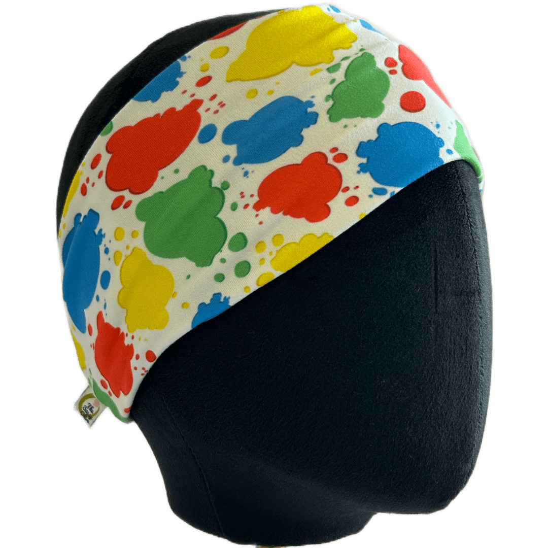 Primary Splatters Stretch Headband - The Sassy Olive