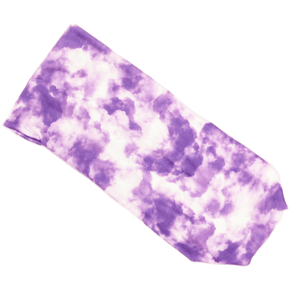 Purple and White Stretch Headband - The Sassy Olive