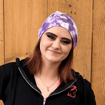 Purple + White Benzie Cap - The Sassy Olive