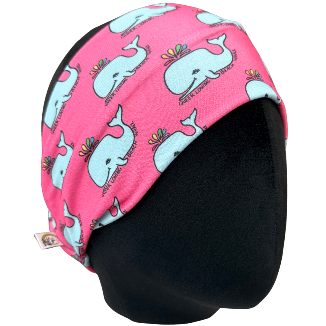 Queer Loving Beach Whale Stretch Headband - The Sassy Olive