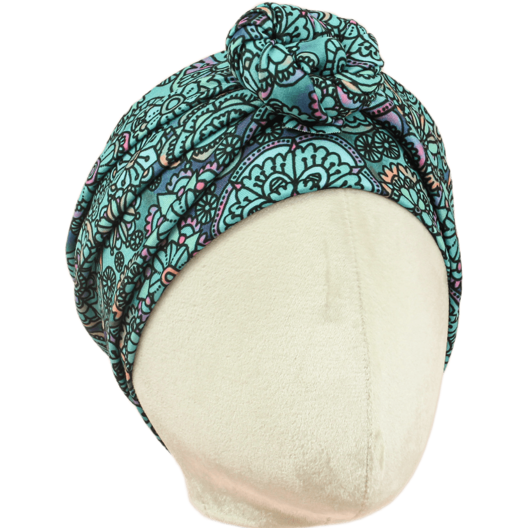 Rabia Blue Wrap Headband - The Sassy Olive