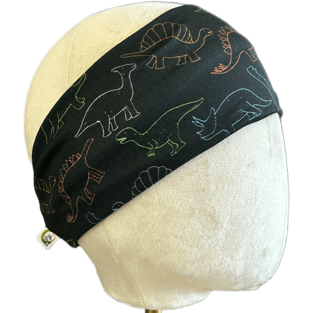 Rainbow Dinos Stretch Headband - The Sassy Olive