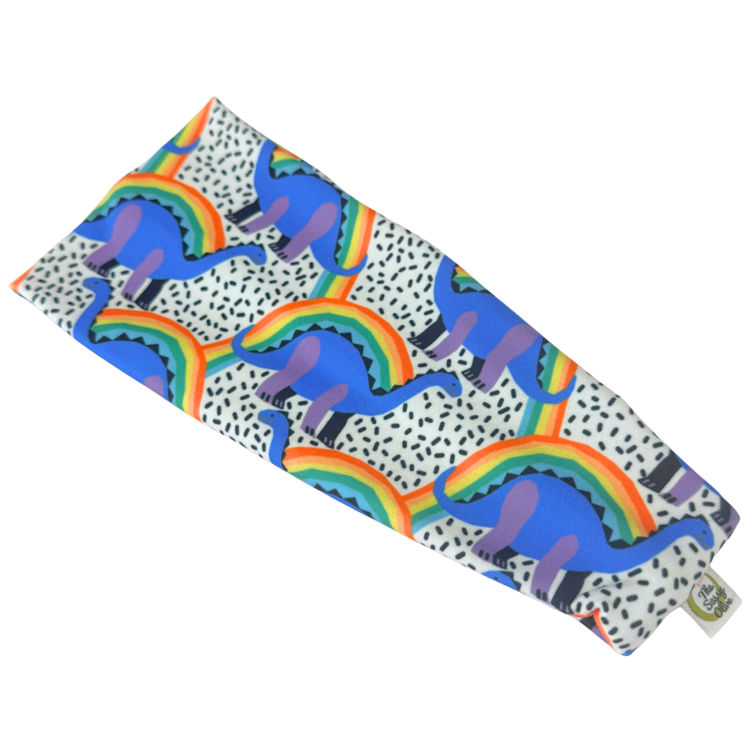 Rainbow Dinosaur Stretch Headband - The Sassy Olive