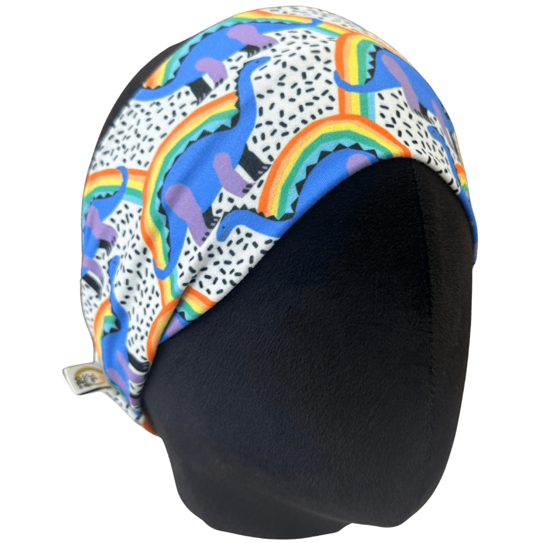 Rainbow Dinosaur Stretch Headband - The Sassy Olive