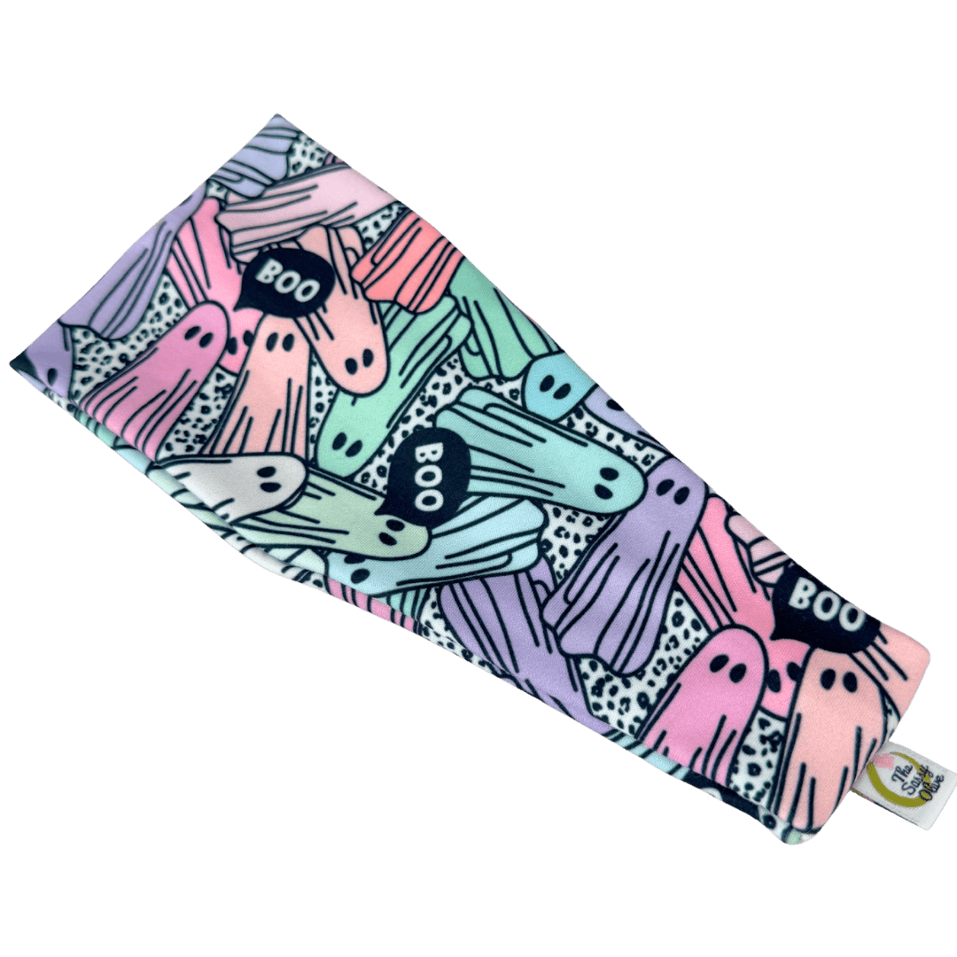 Rainbow Sheet Ghosts Stretch Headband - The Sassy Olive