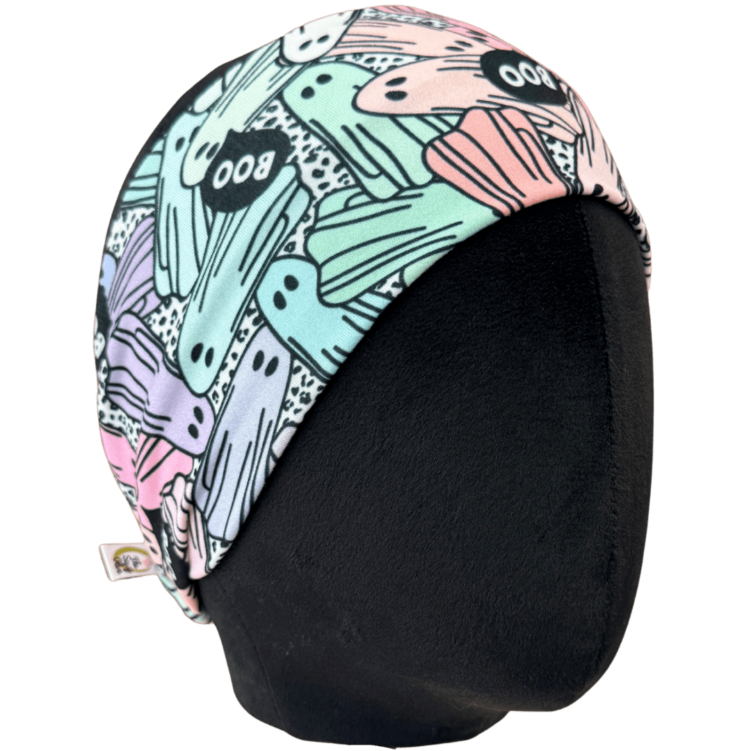 Rainbow Sheet Ghosts Stretch Headband - The Sassy Olive