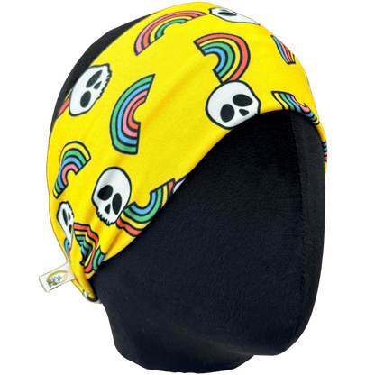 Rainbow Skulls Stretch Headband - The Sassy Olive