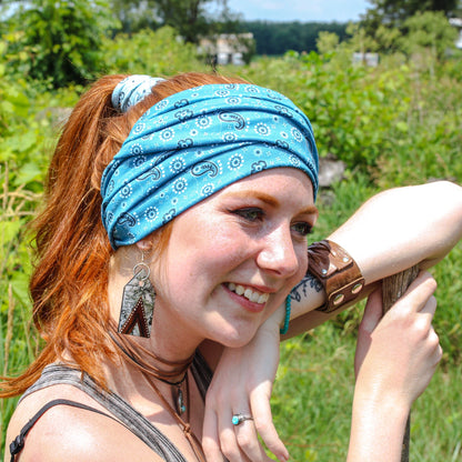Rancher Bandana Paisley Wrap Headband - The Sassy Olive
