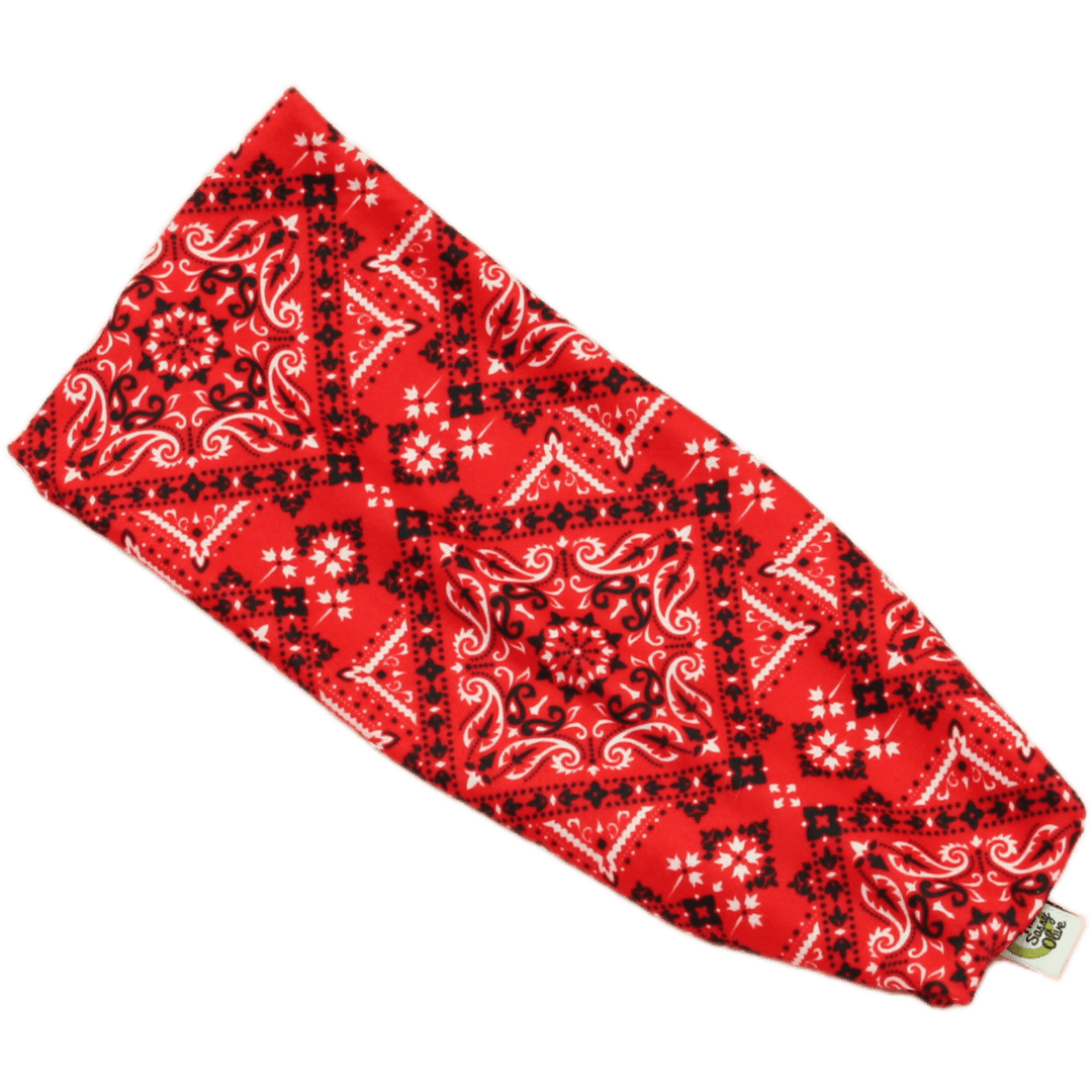 Red Bandana Stretch Headband - The Sassy Olive