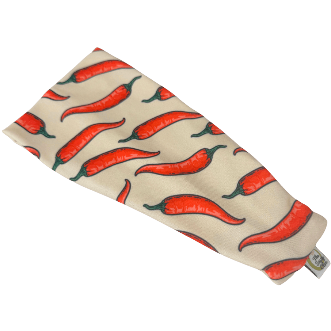 Red Hot Peppers Stretch Headband - The Sassy Olive