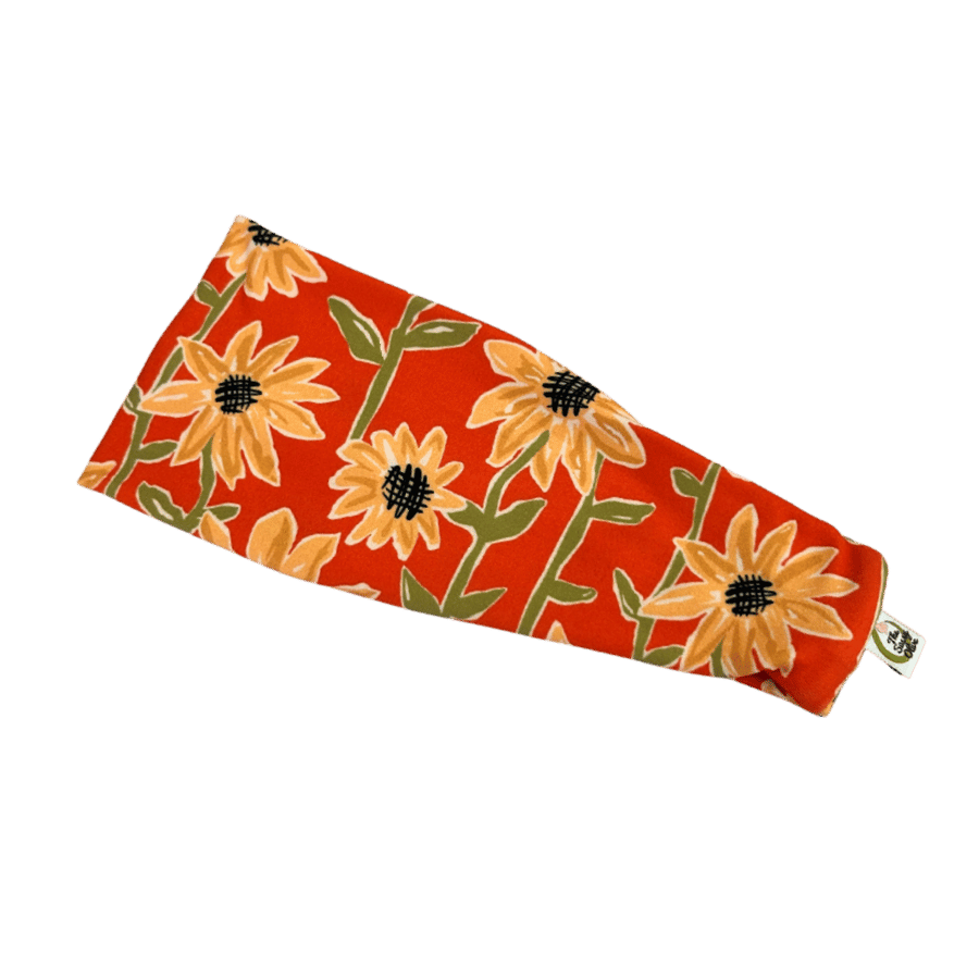 Red Sunflowers Stretch Headband - The Sassy Olive