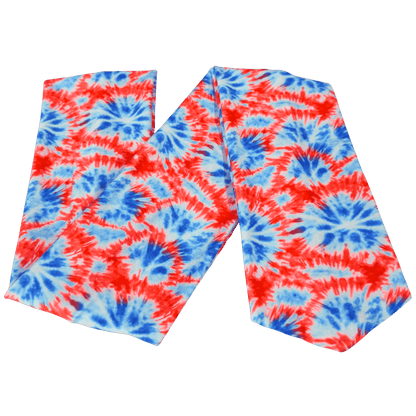 Red, White &amp; Blue Tie - Dye Wrap Headband - The Sassy Olive