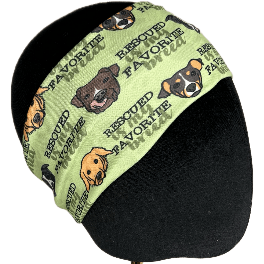 Rescued is My Favorite Breed Stretch Headband - The Sassy Olive