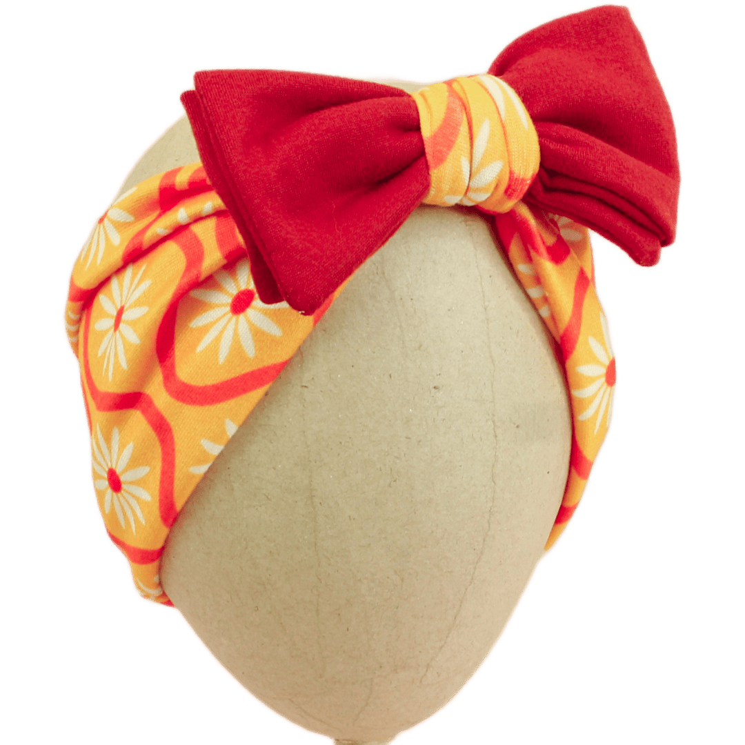 Retro Daisies Baby Headband - The Sassy Olive