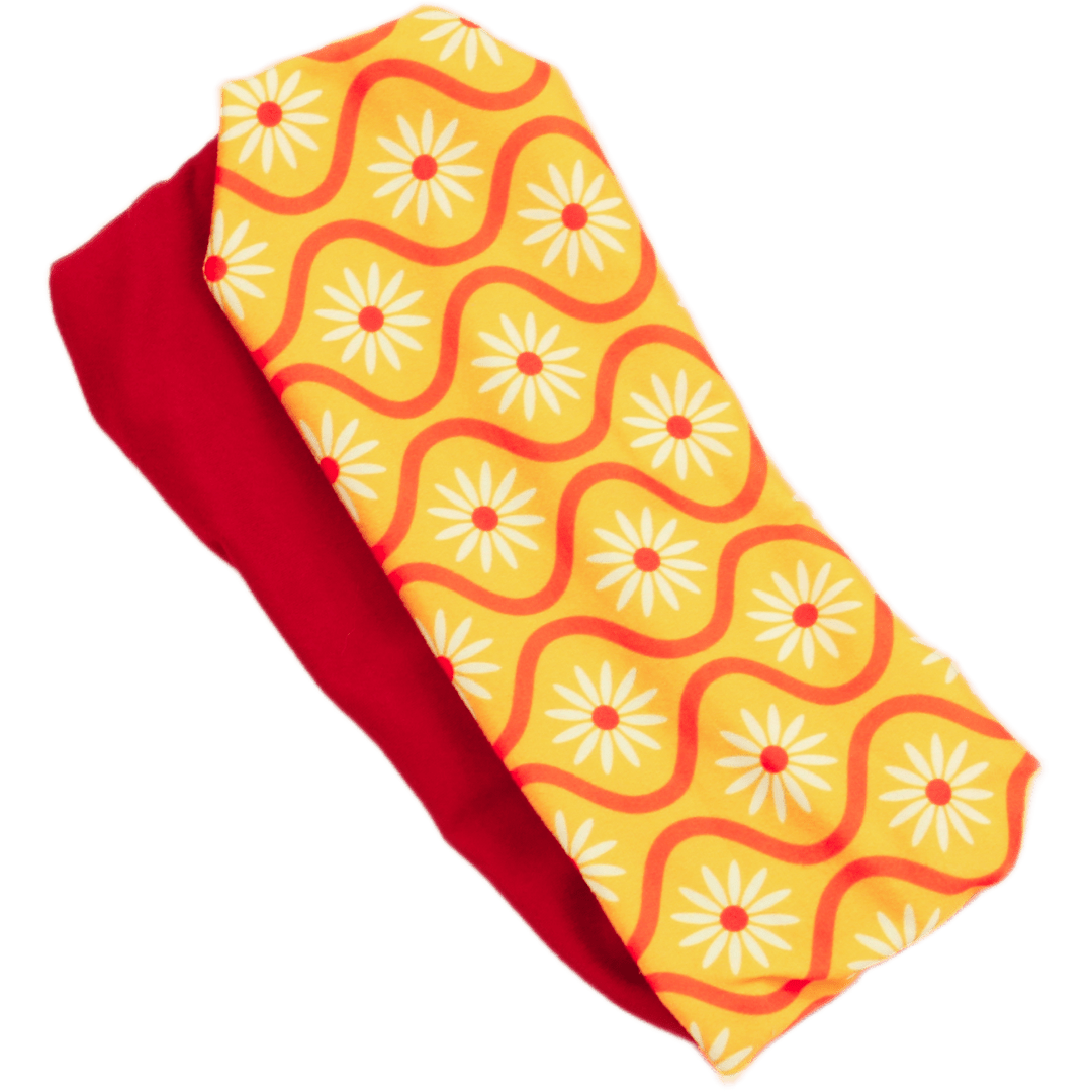 Retro Daisies Twist Headband - The Sassy Olive