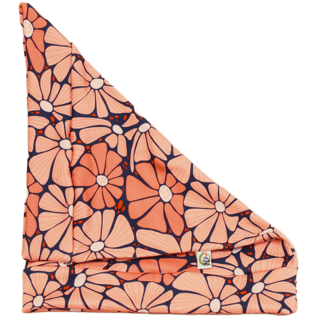 Retro Pink Flower Boho Buff - The Sassy Olive