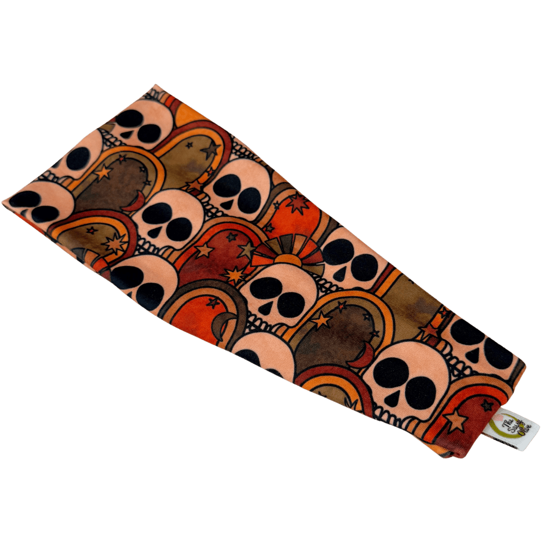 Retro Skulls Stretch Headband - The Sassy Olive