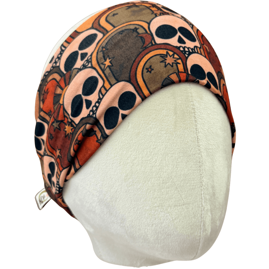 Retro Skulls Stretch Headband - The Sassy Olive